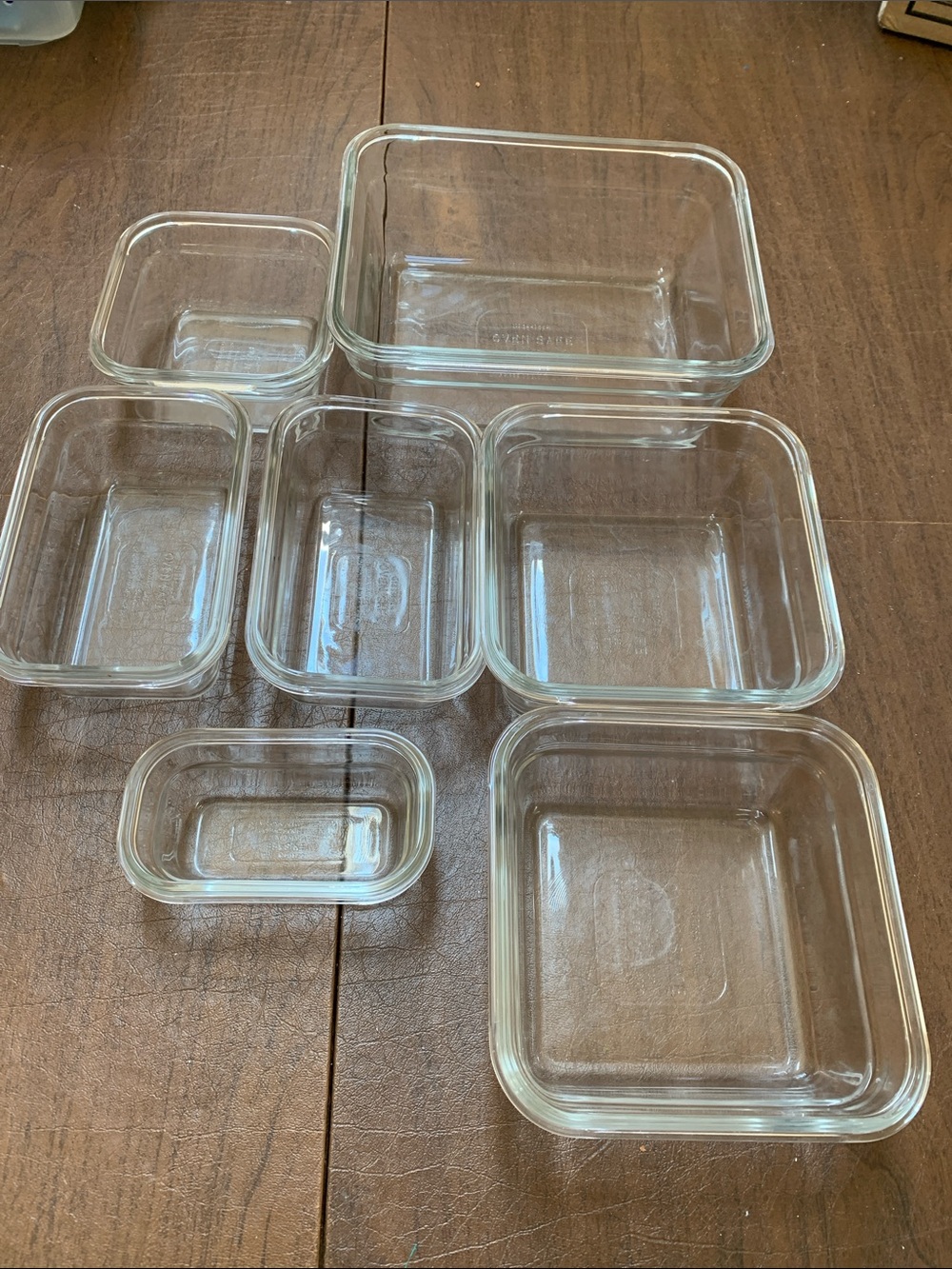 Gloss lock Oven safe Clear Glass Food Storage Containers Set